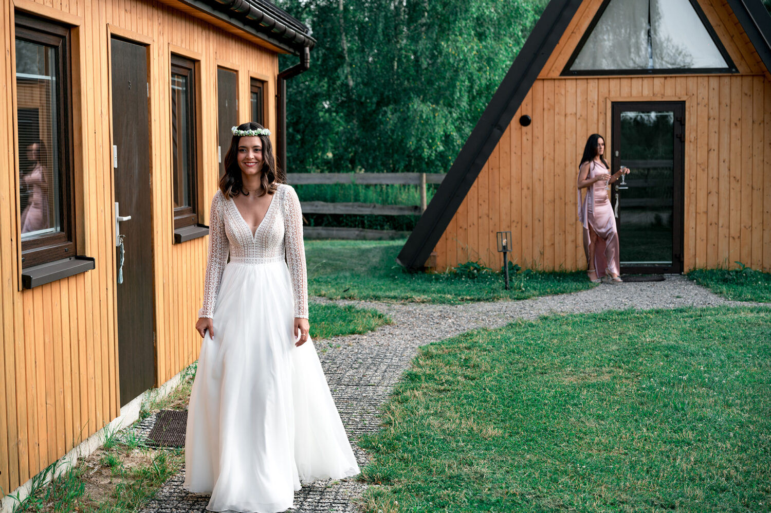 Ślub cywilny w plenerze boho para młoda przygotowania